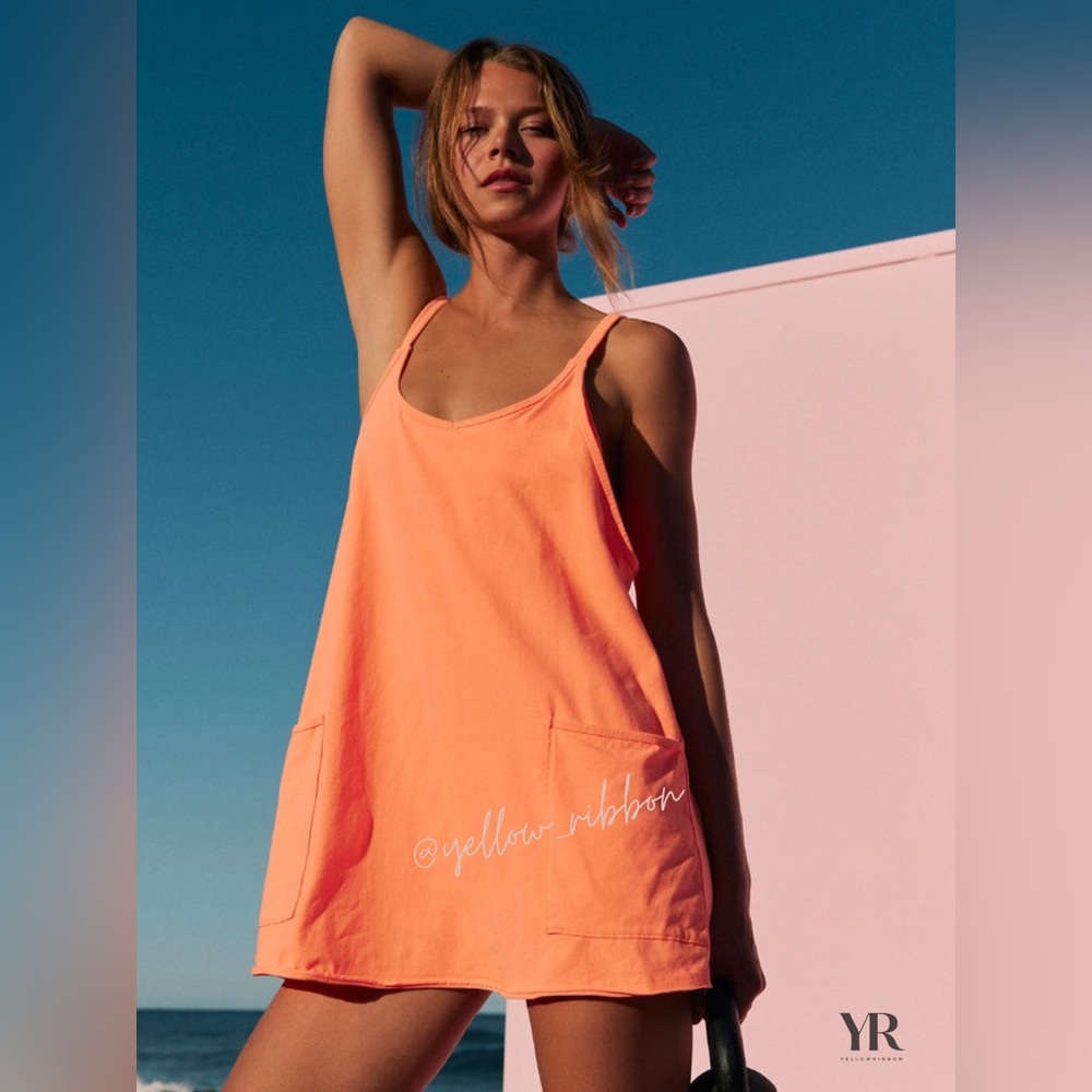 Free People Orange Mini Dress